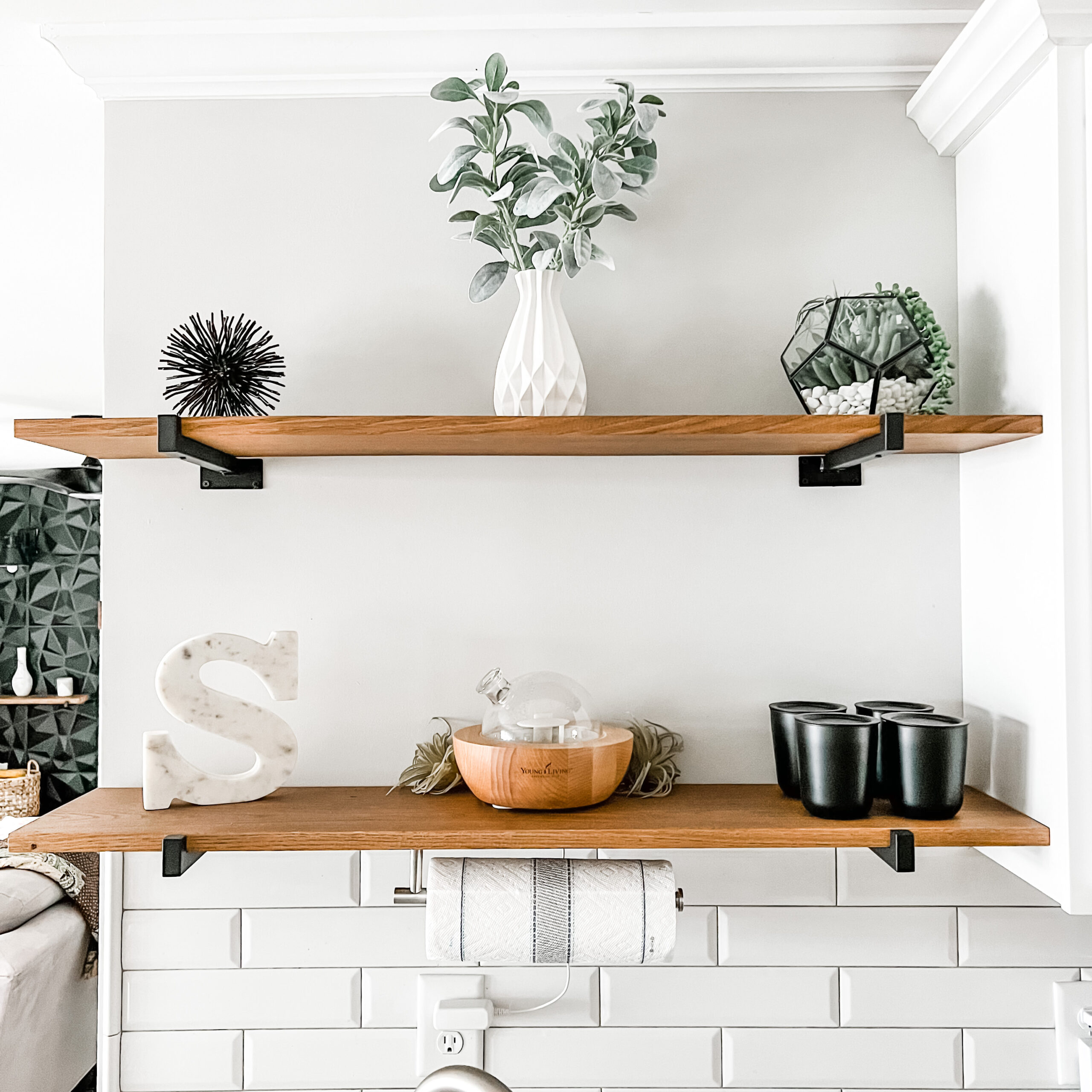 Easy DIY Solid Wood Shelving with Brackets